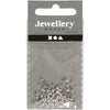 Creativ Company Squeeze Perlen, D 2 mm, Silber, 100 Stück 1 Box