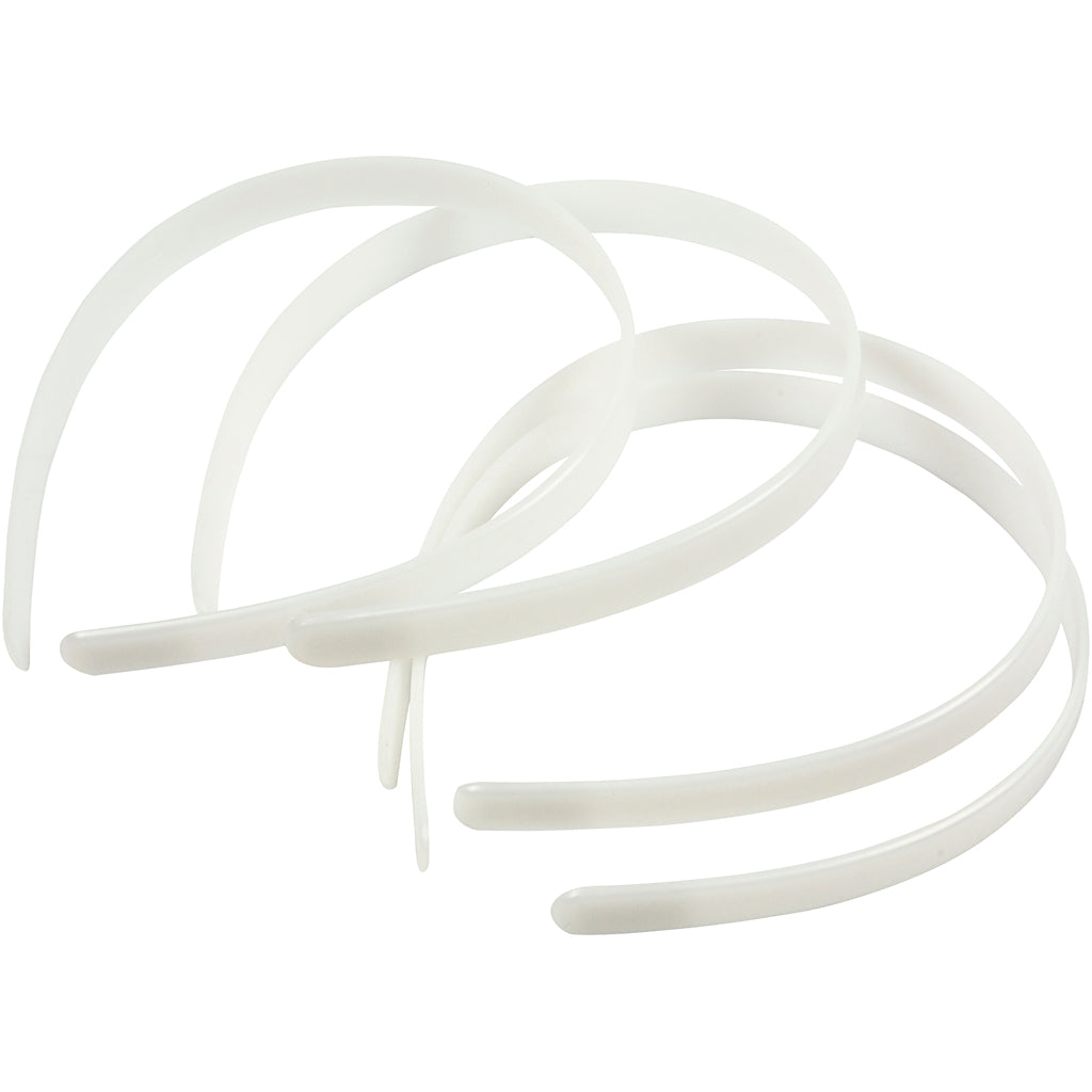 Creativ Company Haargummis, B: 13 mm, weiß, 5 Stück 1 Box