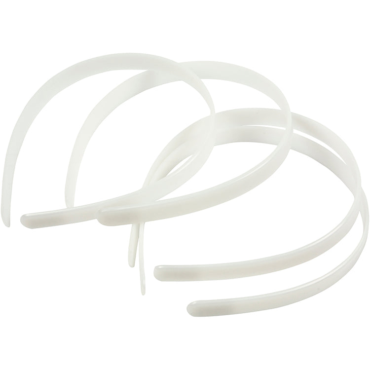 Creativ Company Haargummis, B: 13 mm, weiß, 5 Stück 1 Box