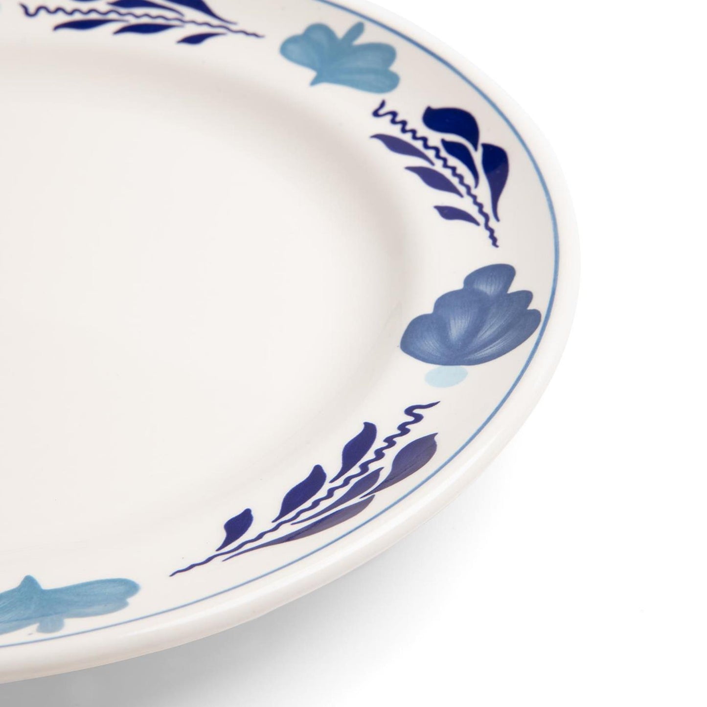 Boerenbont Bauernhof blauer Teller ø25,5cm Dekor 6 Stk