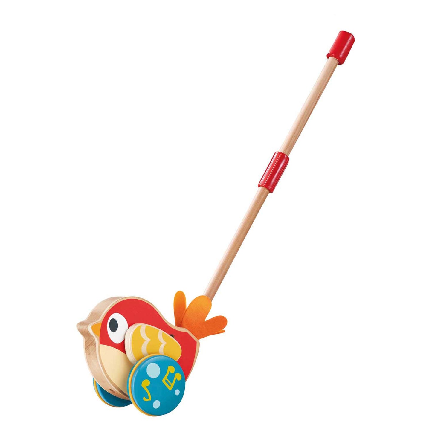 Hape Lilly Bird Schiebestock aus Holz mit Sound