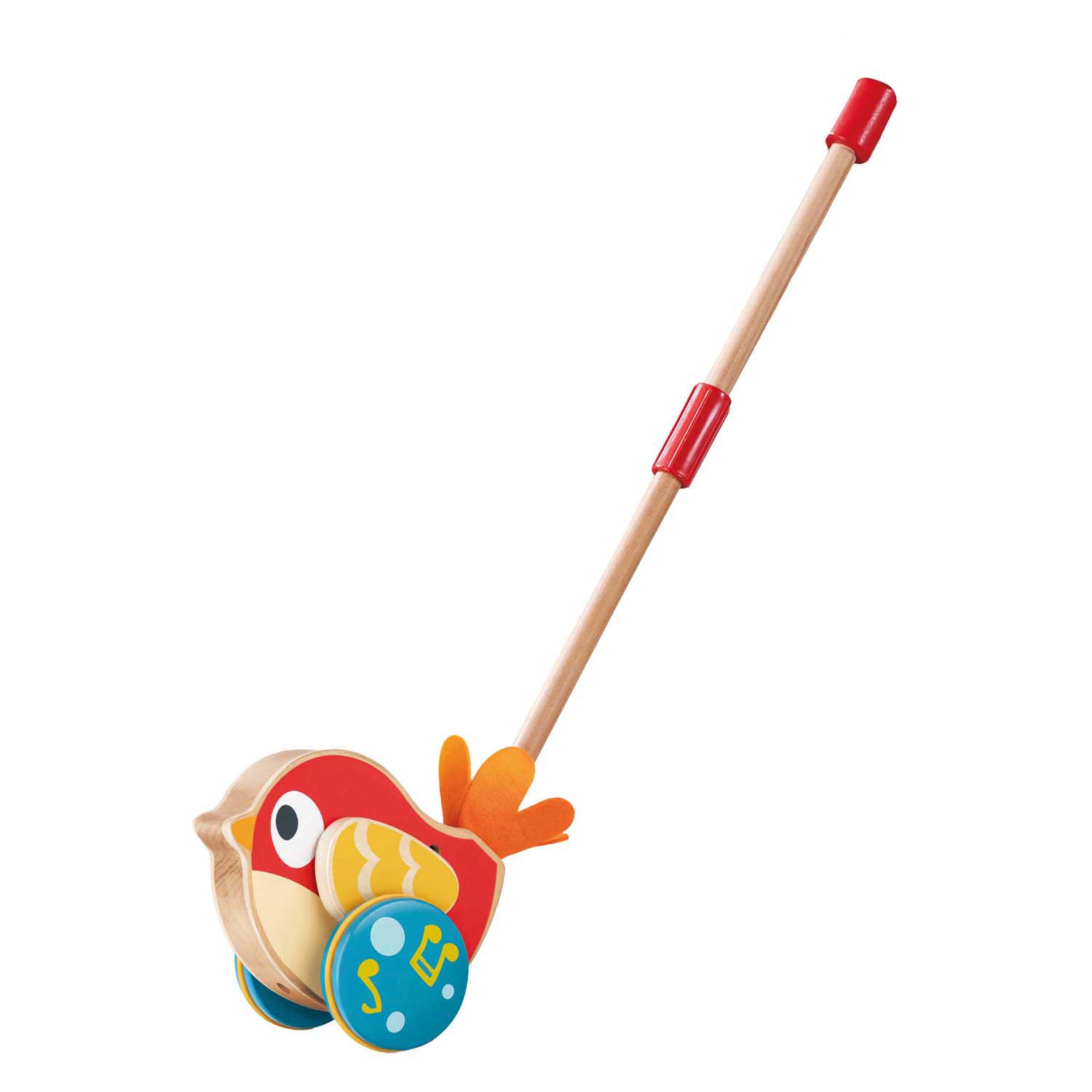 Hape Lilly Bird Schiebestock aus Holz mit Sound