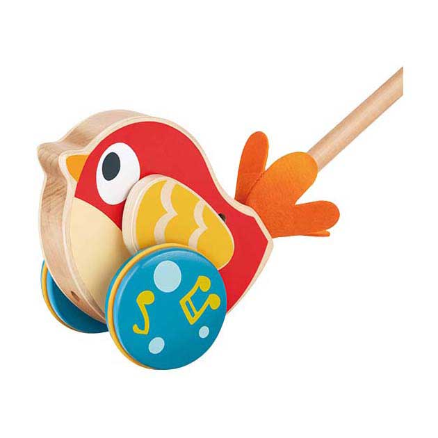 Hape Lilly Bird Schiebestock aus Holz mit Sound