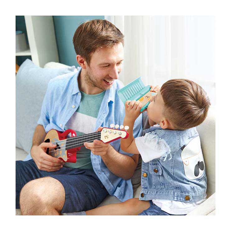 Hape-Leder mit leichter Mundharmonika