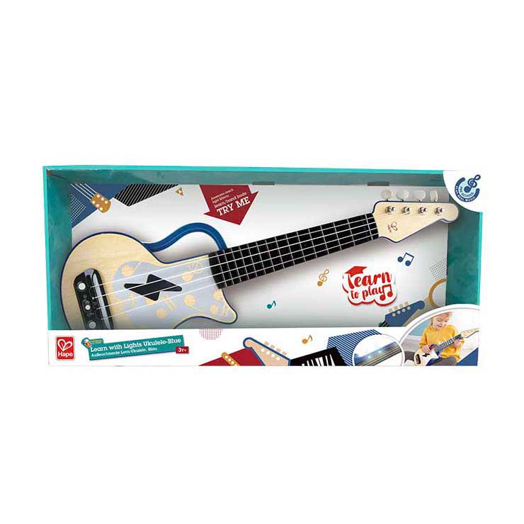 Hape Ukulele mit Lichtern – blau