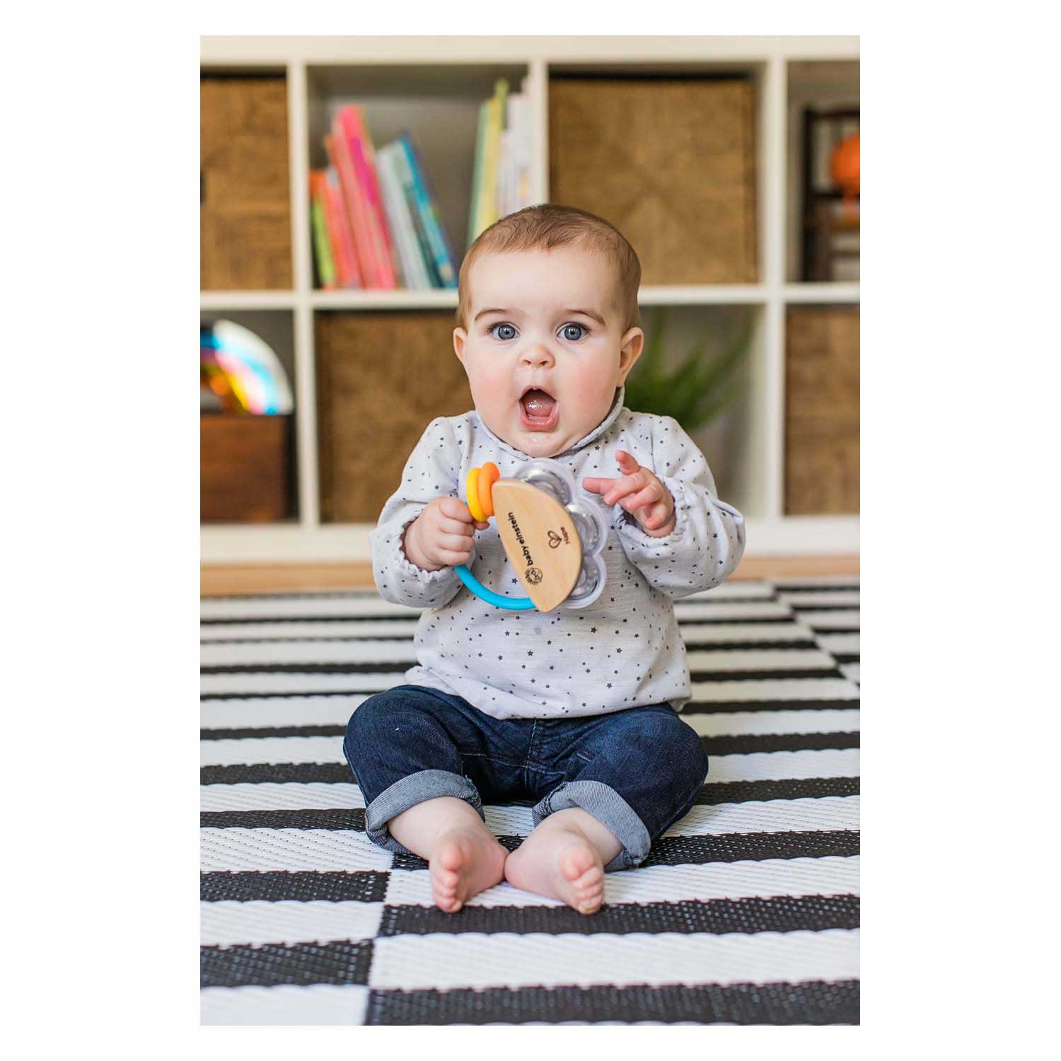 Hape kleines Tamburin aus Holz