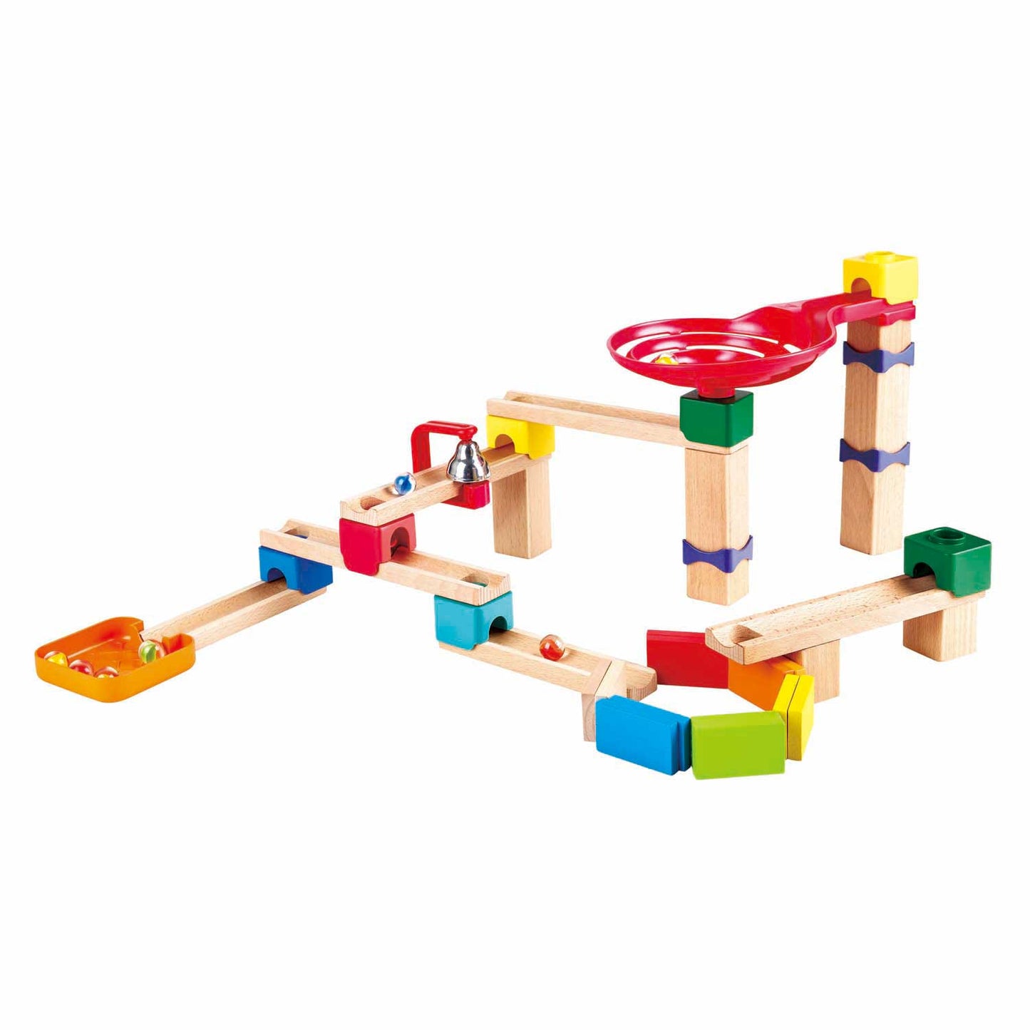 Hape Holz-Kugelbahn-Set Domino – 50-teilig.
