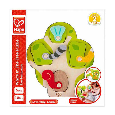 Hape Wer ist im Baumform-Puzzle – 5 Teile.