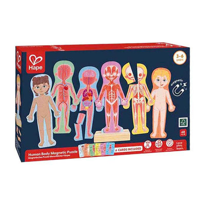 Hape Magnetpuzzle „Menschlicher Körper“ – 63 Teile.
