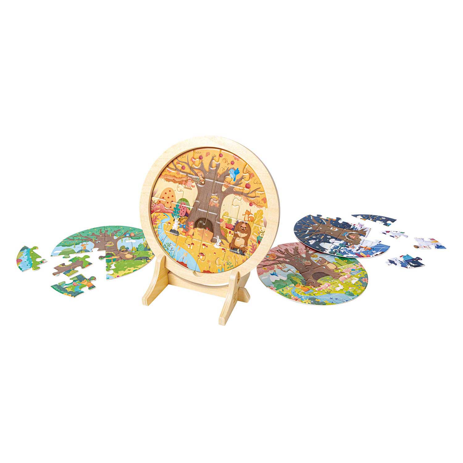 Hape 4 Jahreszeiten Schichtenpuzzle