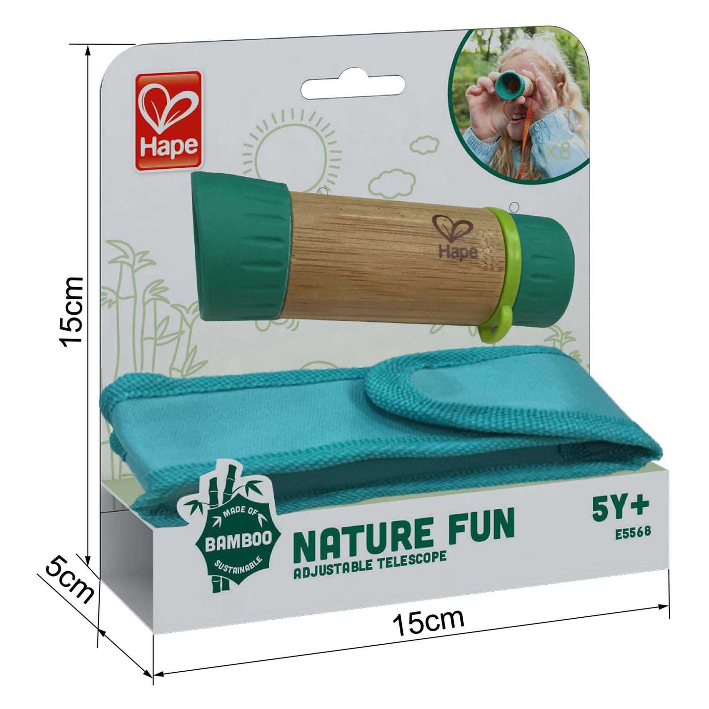 Hape verstellbares Bambus-Teleskop