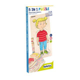 Beleduc Holzschichtenpuzzle Mädchen – 5 Schichten - afbeelding 2