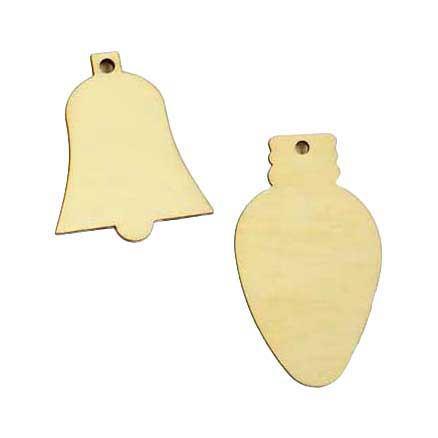 Basteln Sie einen Mini-Weihnachtsanhänger aus Holz (pro Stück)