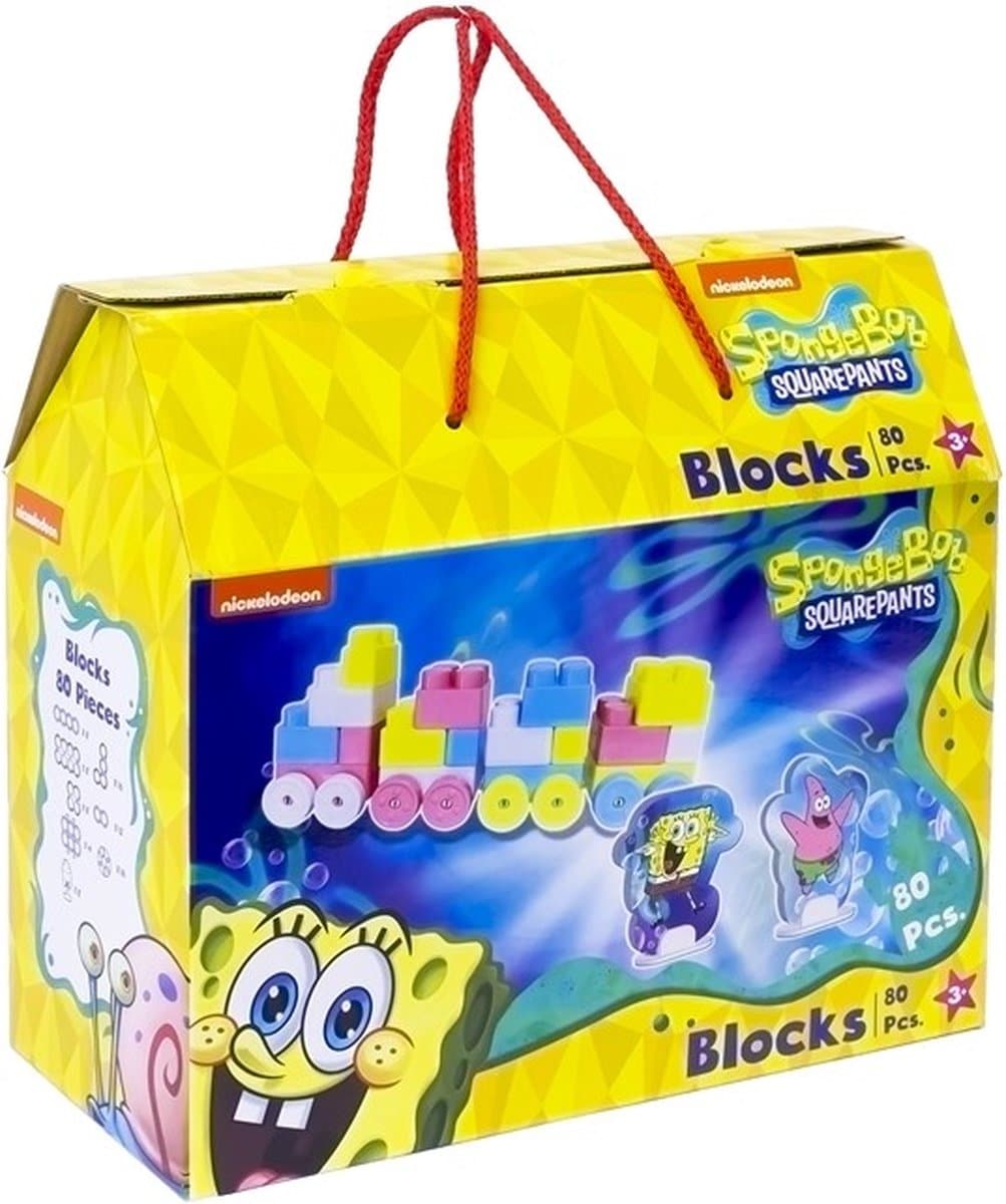 SpongeBob -Quadratiker 80 Bausteine ​​passt auf die gut bekannten großen anderen Blöcke