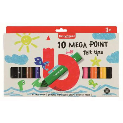 Bruynzeel Kids Mega Viltstifts, 10st.