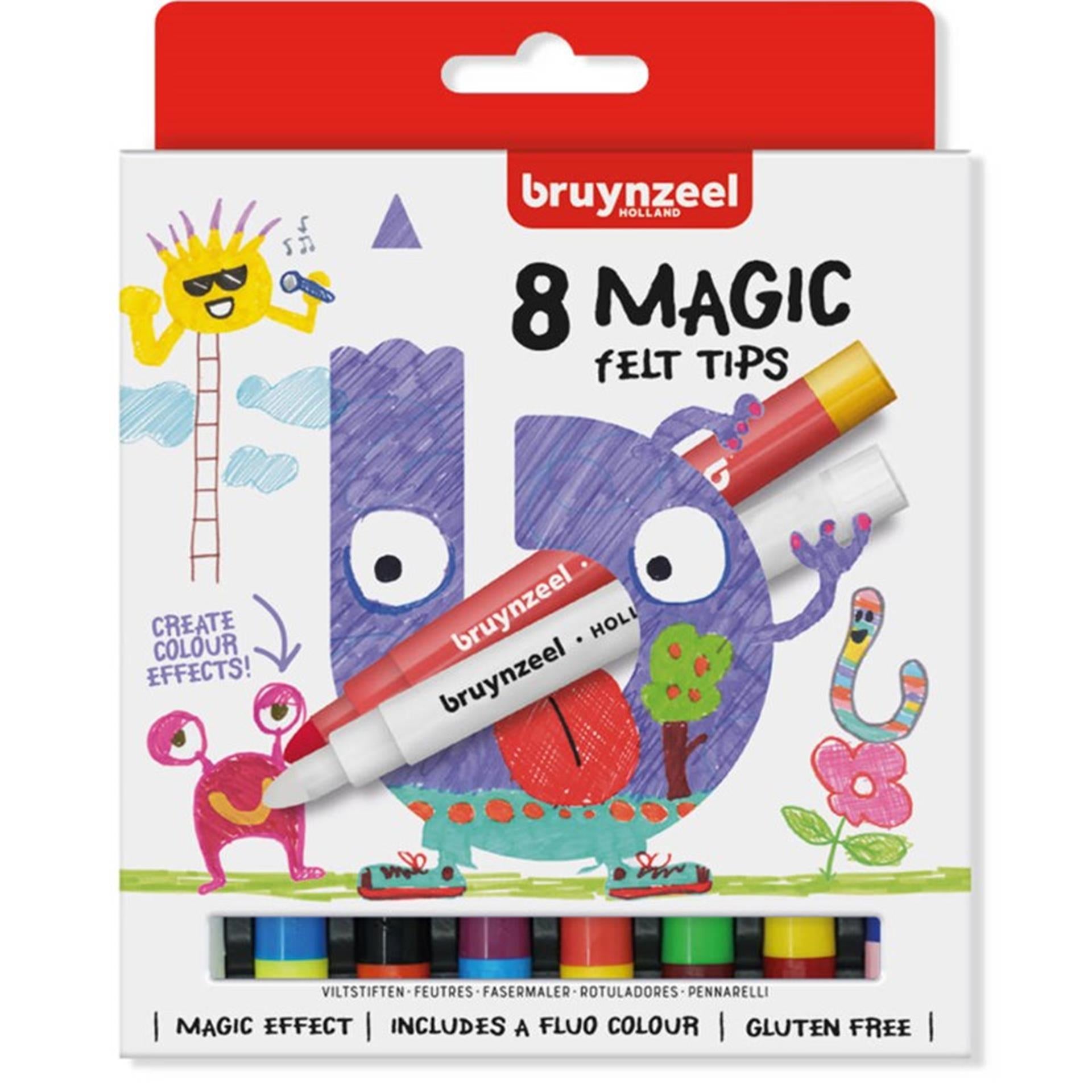 Bruynzeel Filzstifte 8 magische Filzstifte