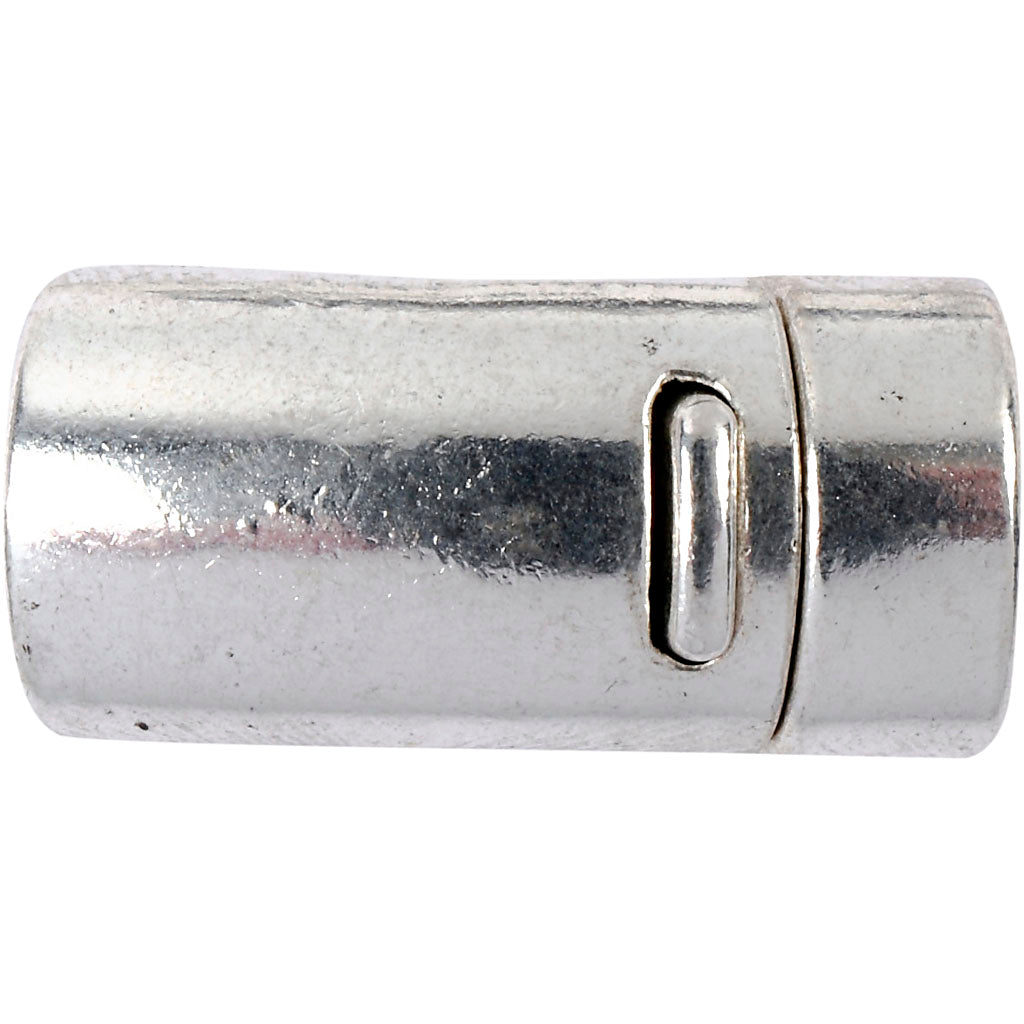 Kreativfirma Magnetische Schließung, 26 mm, Lochgröße 10 mm, antikes Silber, 1 Stück