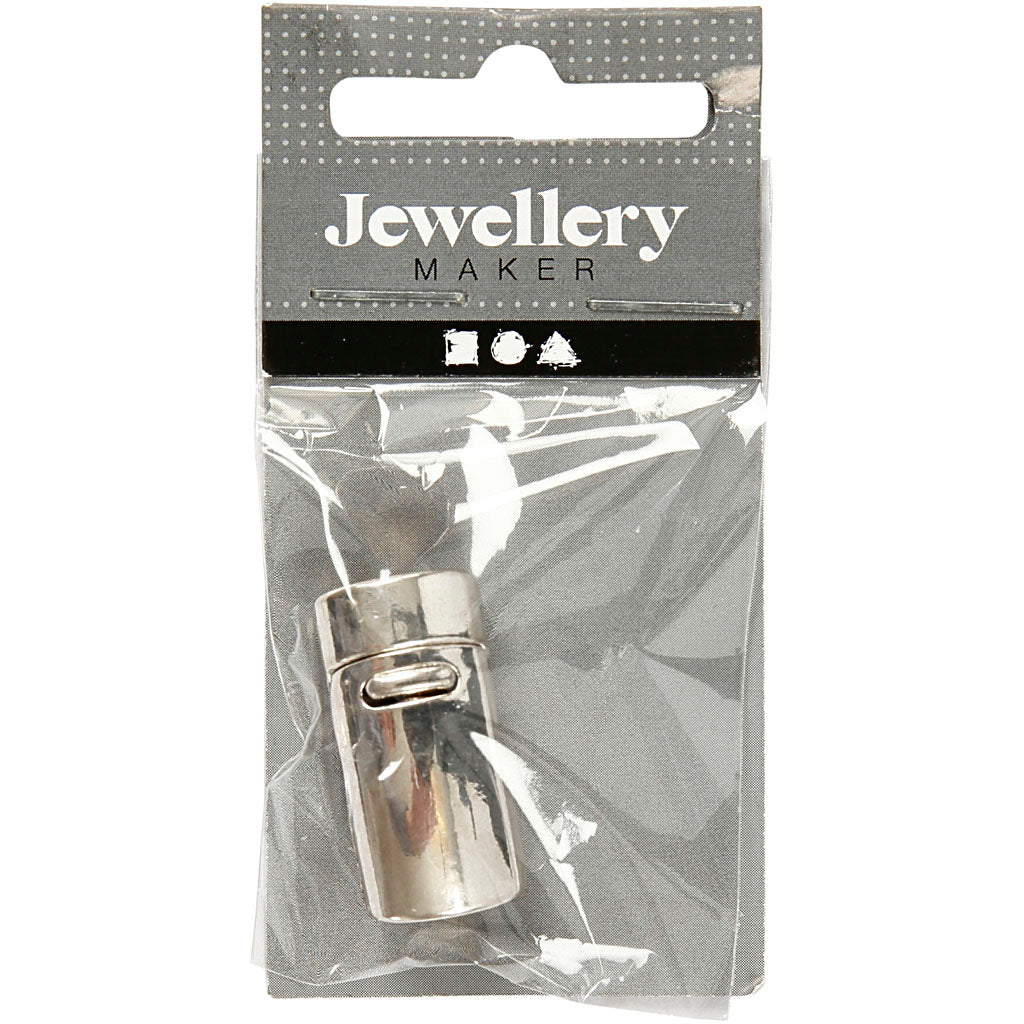 Kreativfirma Magnetische Schließung, 26 mm, Lochgröße 10 mm, antikes Silber, 1 Stück