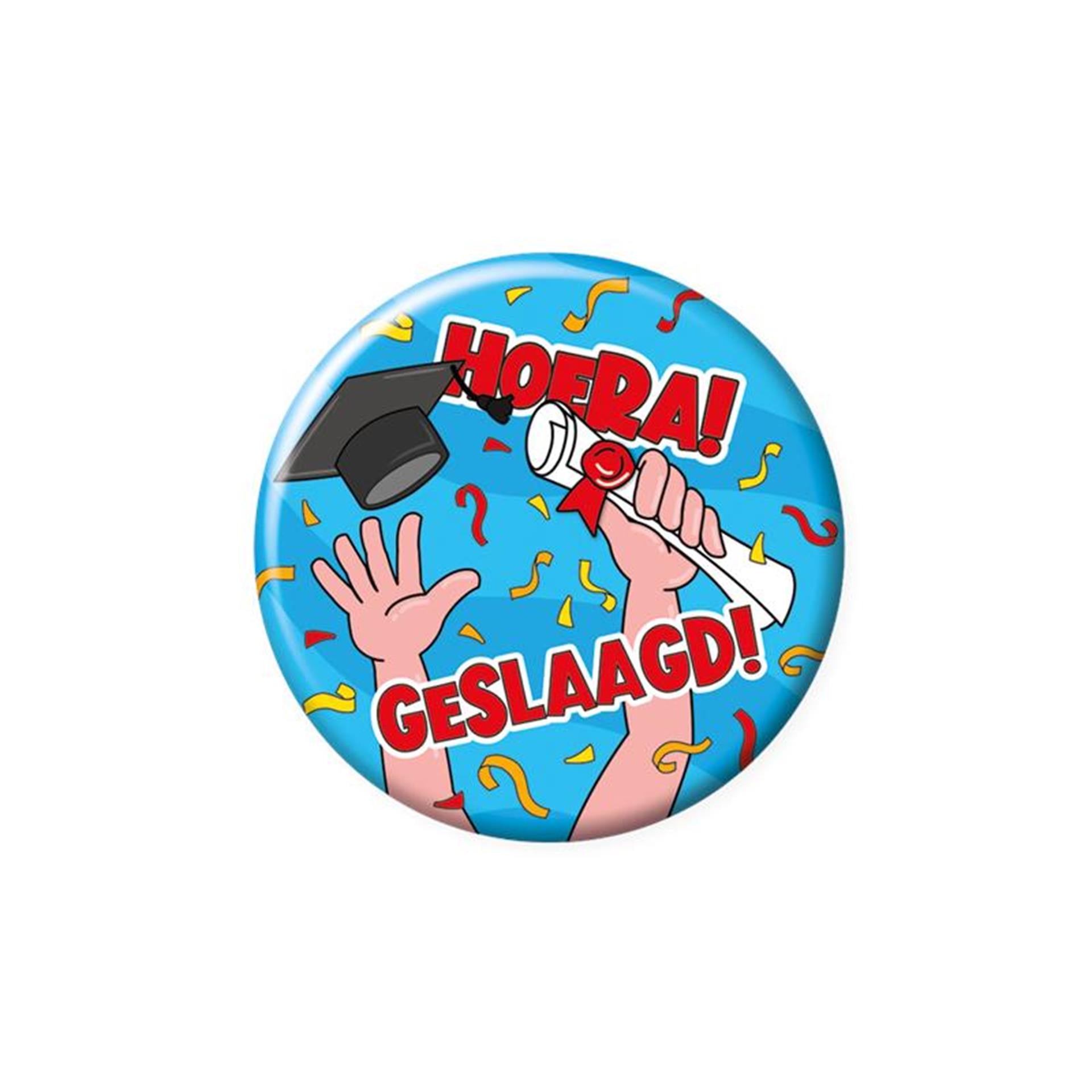 Paperdreams-Button – Hurra! bestanden!