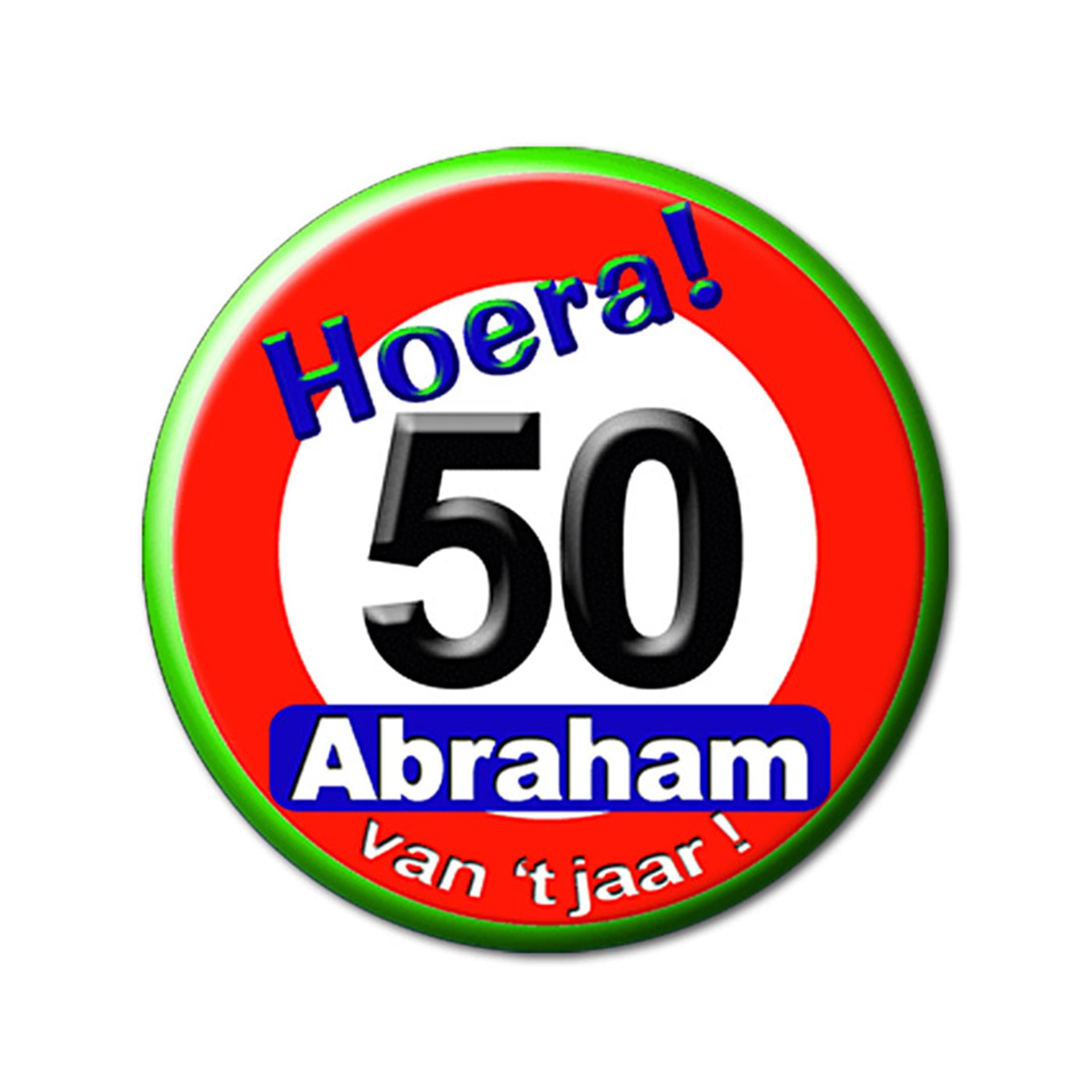 Paperdreams-Button klein – Abraham-Verkehrsschild