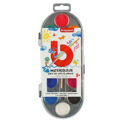 Bruynzeel Kids Aquarell, 12 Farben