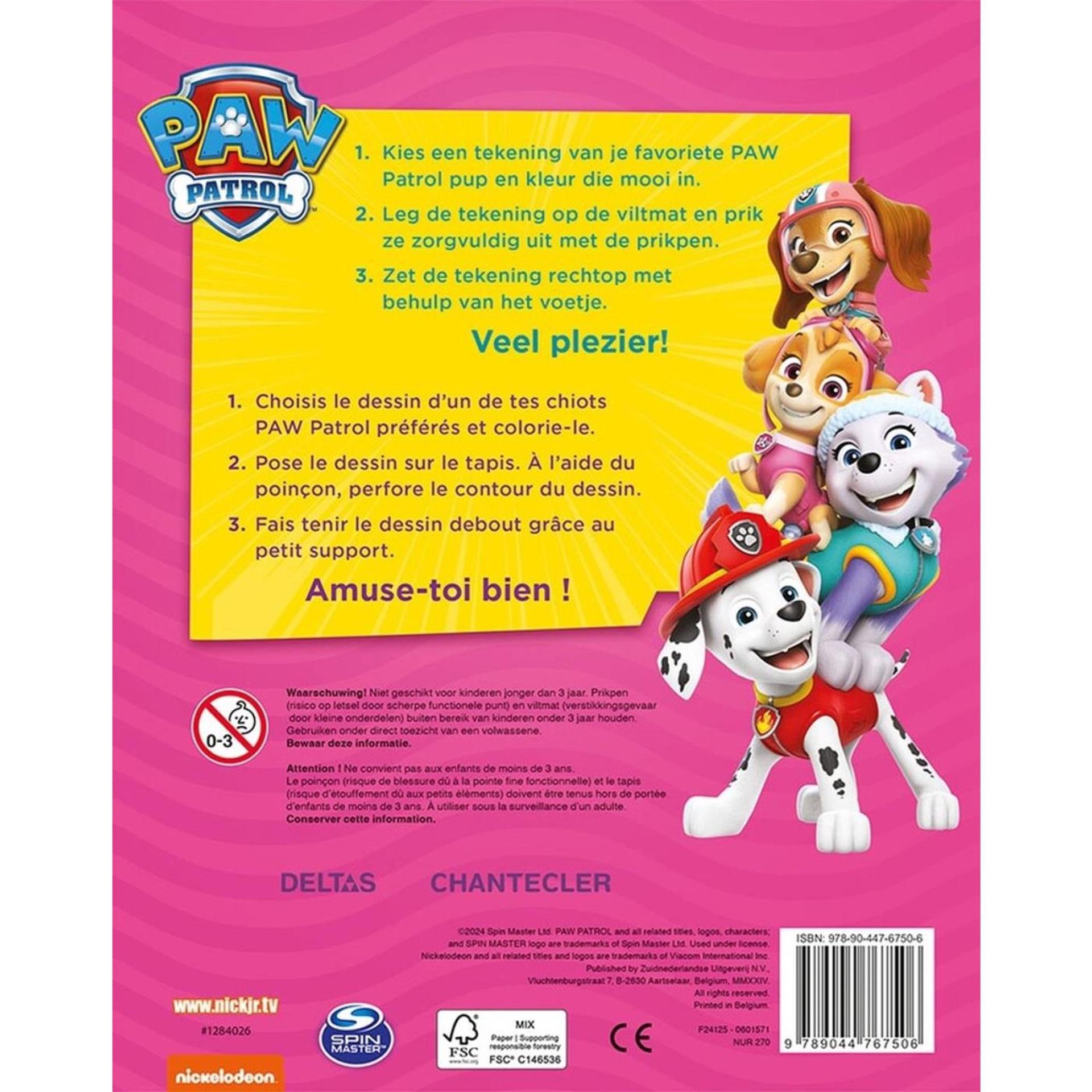 Deltas Paw Patrol Punktionsblock rosa