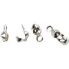 Creativ Firmenumhang, L: 8 mm, D 3 mm, versilbert, 100 Stück 1 Box