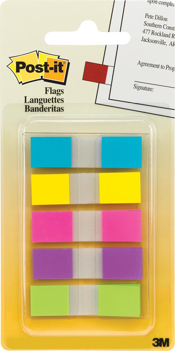 Post-it-Registerkarten 6835 11,9x43,1mm 3+2 sortiert