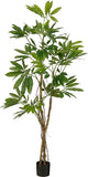 Glimmerdekorationen Kunstpflanze Philodendron - 80x80x120 cm - Polyester - Grün