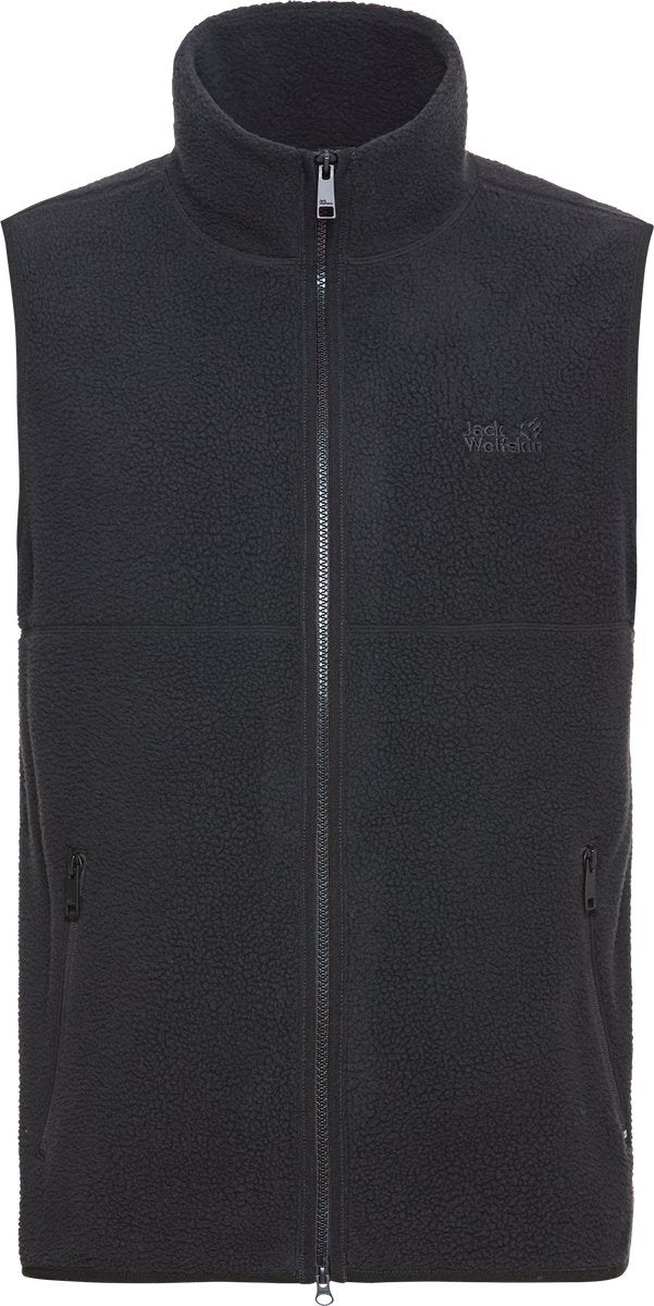 Jack Wolfskin Lite Curl Weste M Herren Outdoorbodywarmer-Schwarz
