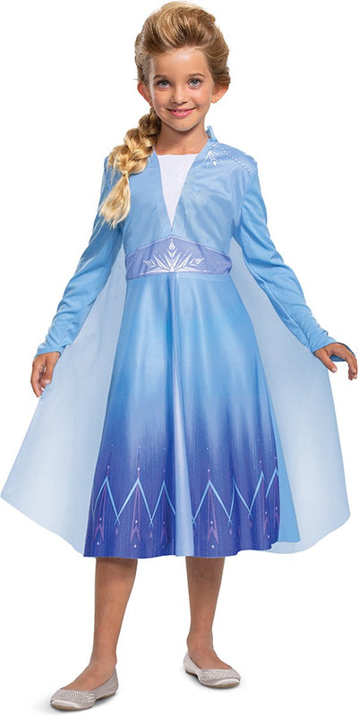 Verkleidung Disney – Die Eiskönigin 2, Elsa Travelling Basic Plus, Größe S (5 – 6 Jahre), Mädchen