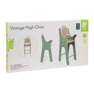 Klassischer Vintage-Babystuhl aus Holz
