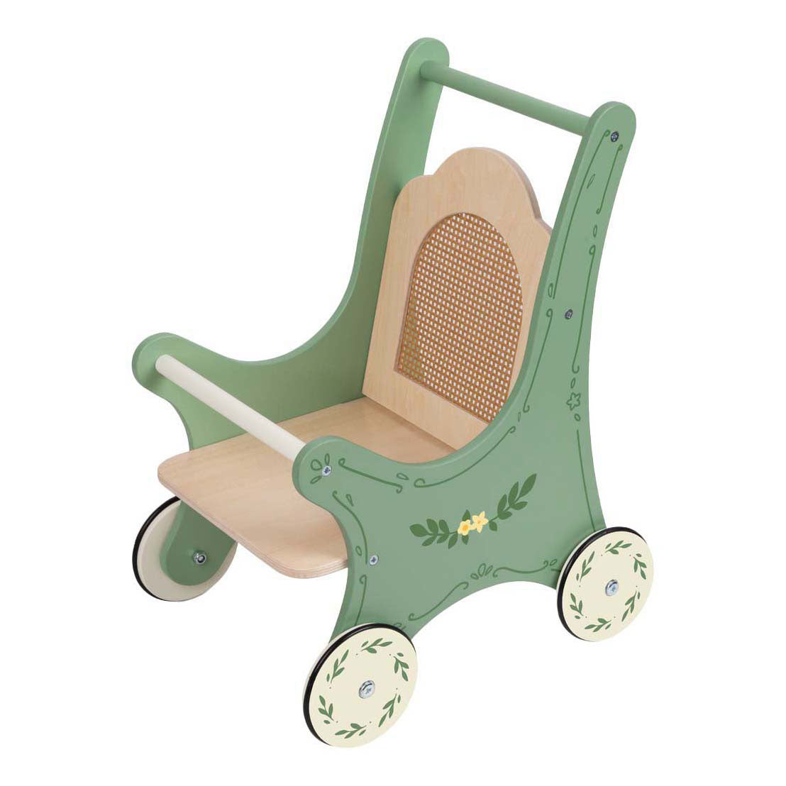 Klassischer Vintage-Puppenwagen aus Holz