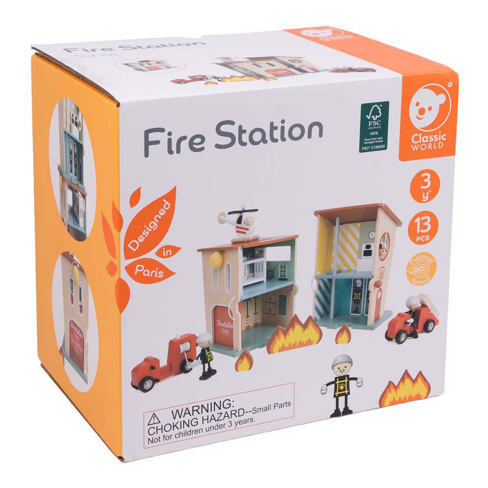Klassische Holzfeuerwache der Welt