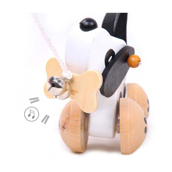 Klassische Welt der Welt Holz Kwispel Hondje