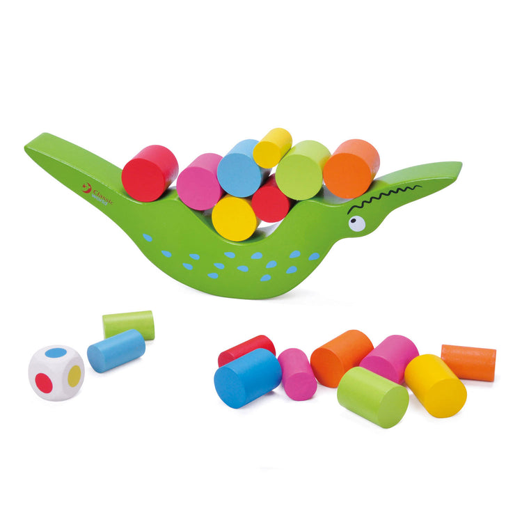 Klassiker World World Wooden Balance Game Crocodile, 20dlg.