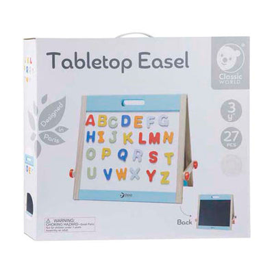 Klassischer Welt -Holzmagnet und Tafel