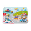 Klassiker World World Wooden Nick Puzzle Verkehr, 8st.