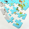 Klassisches Welt-Holzpuzzle Weltkarte, 48 Teile.