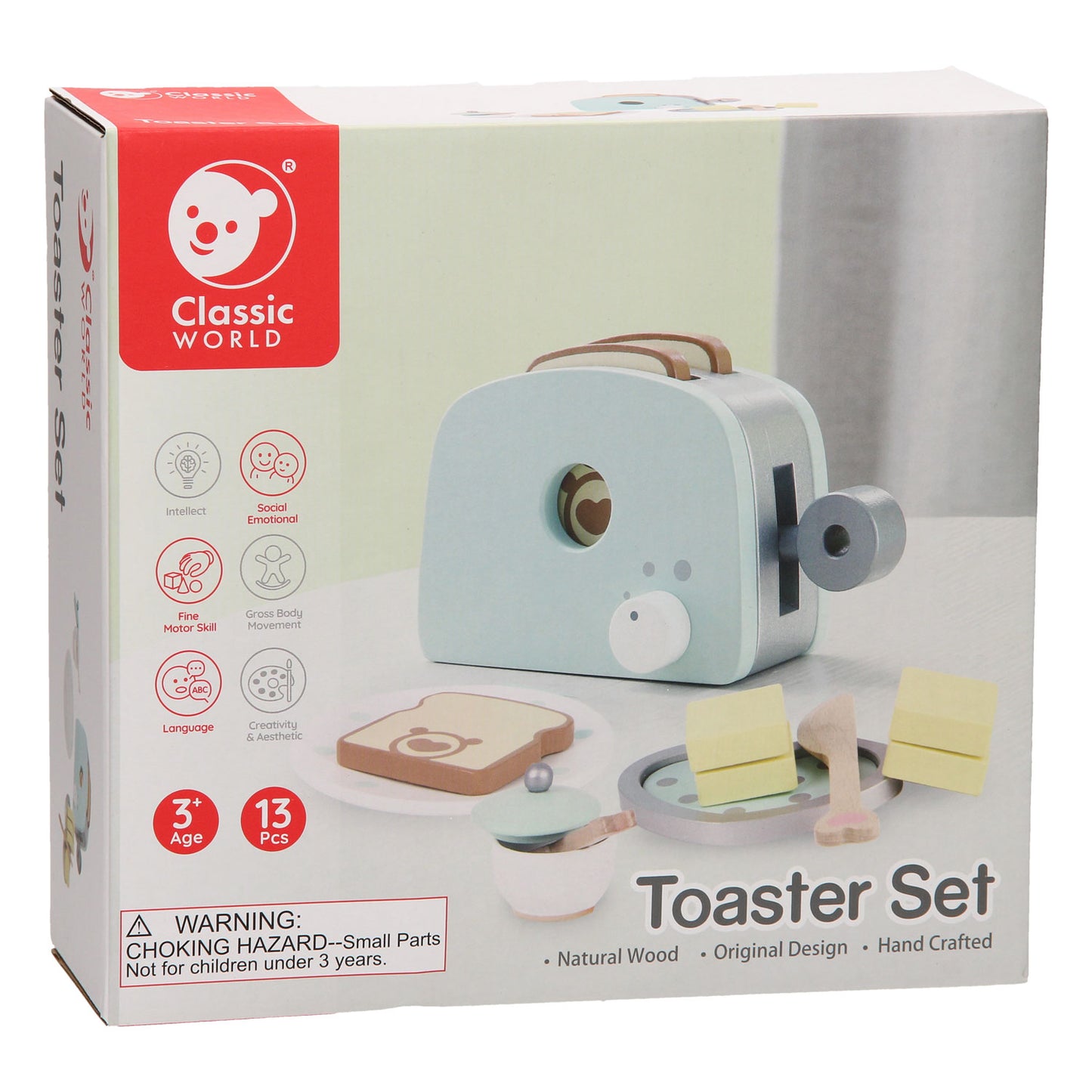 Klassiker World World Wooden Toaster, 13dlg.