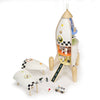 Classic World World Houten Bouw Raket, 51dlg.