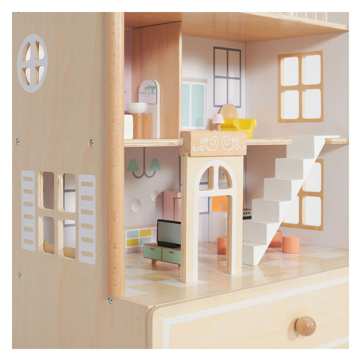 Klassische Welt der Welt glückliche Villa Houten Poppenhuis, 28dlg.