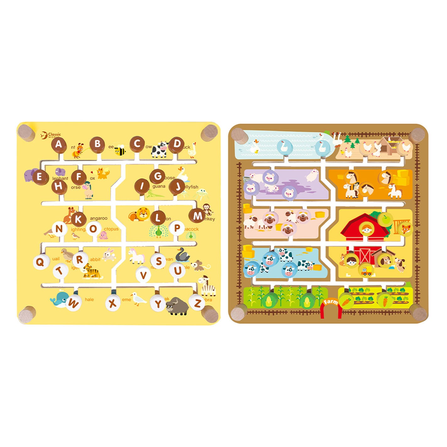 Klassische World World 2in1 Holzpfähte für das Spiel des Kindes
