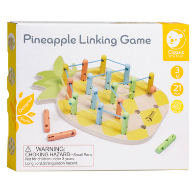 Klassiker World World Wooden Ananas Connecting Game, 21DLG.