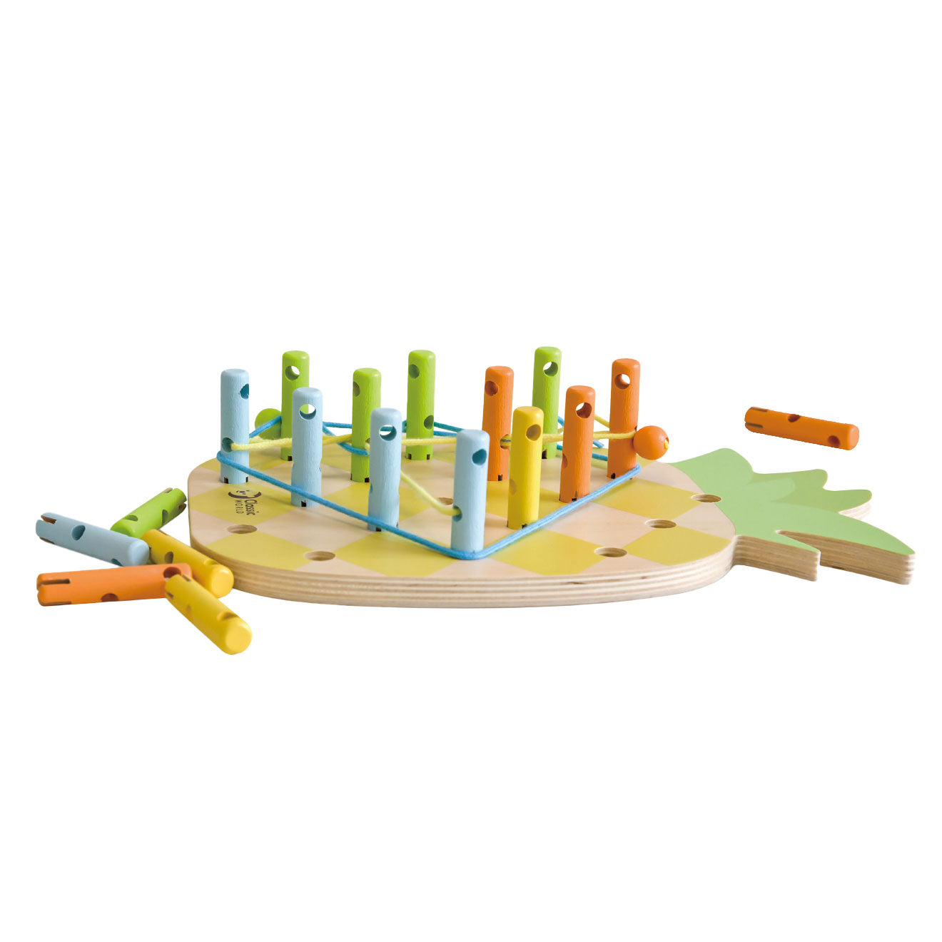 Klassiker World World Wooden Ananas Connecting Game, 21DLG.