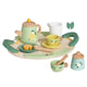 Klassiker World World Wooden Vintage Tee Set mit Tablett, 14dlg.