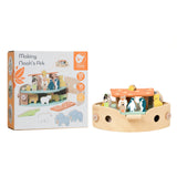 Klassiker World World Wooden Noahs Ark Boot Bouwset mit Tieren, 16dlg. - afbeelding 3