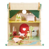 Klassiker World World Wooden Dollhouse mit Garten, 10dlg.