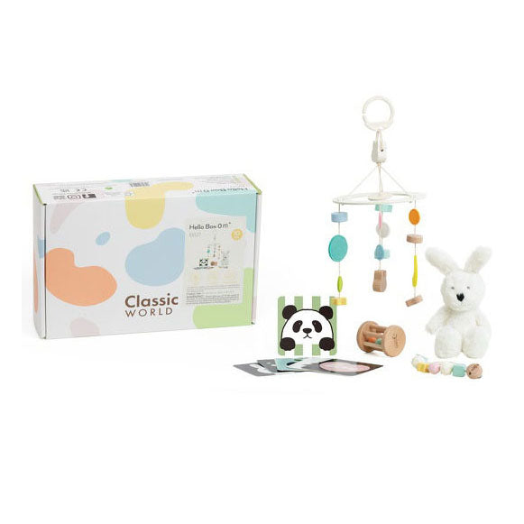 Klassische Welt der Welt Baby Hello Toy Toy Box 0-6 Monate