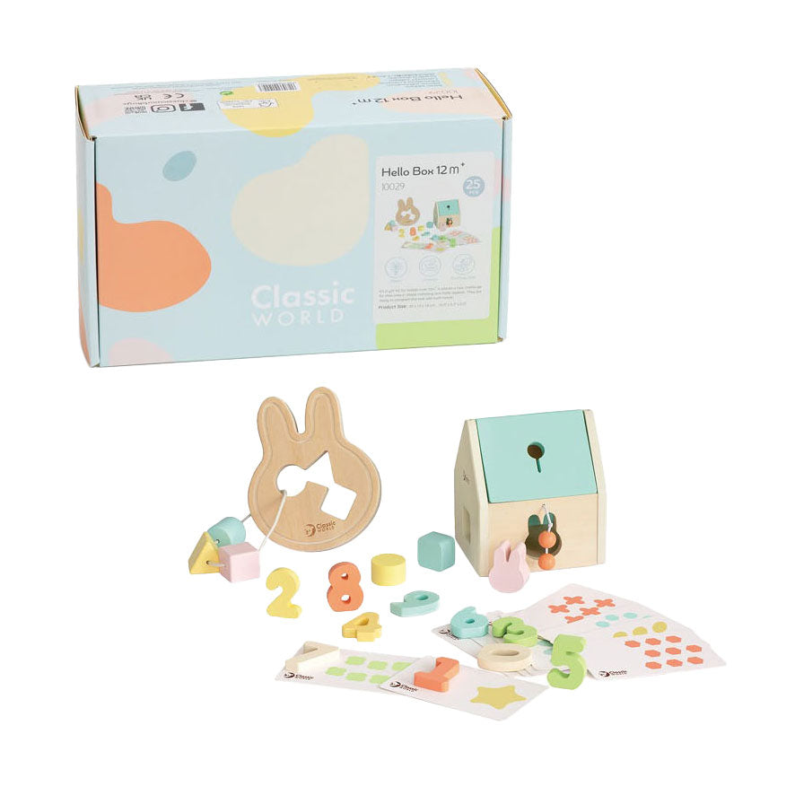 Klassische Welt der Welt Baby Hello Toy Box 12-18 Monate